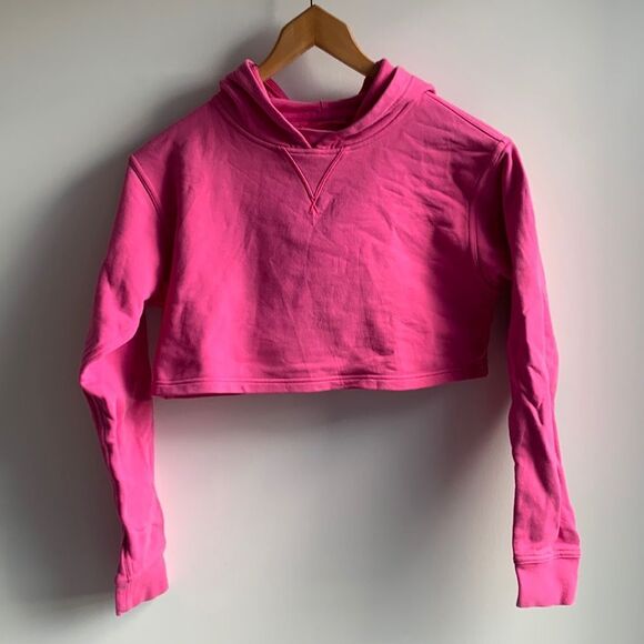 lululemon athletica Tops - lululemon All Yours Cropped Hoodie Sonic Pink Sz8